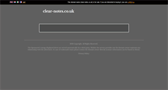 Desktop Screenshot of clear-notes.co.uk